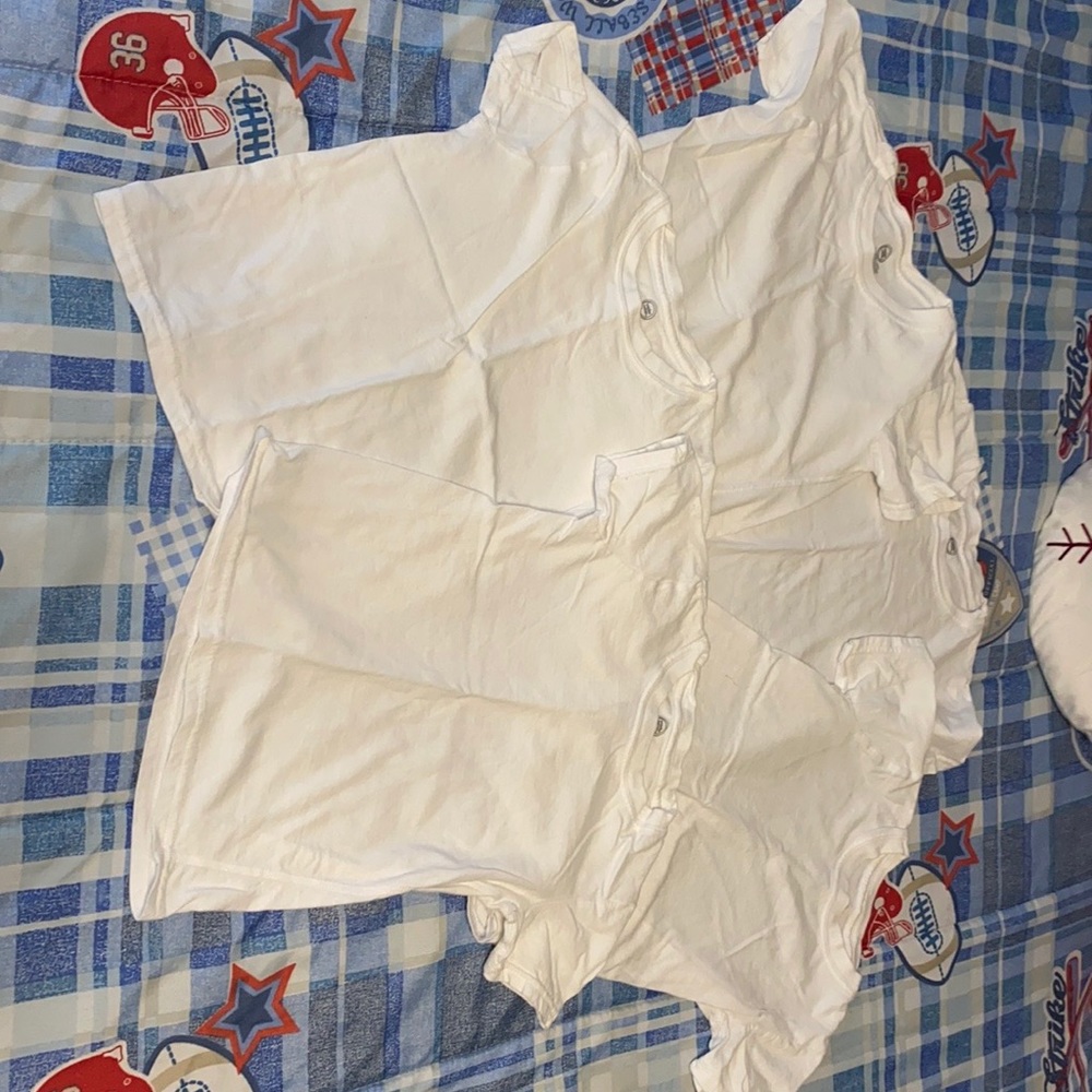 Plain white t-shirts